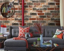 Beibehang European and American style wallpaper bricks non - woven wallpaper living room television wall 3d wallpaper roll mural Beibehang European and American style wallpaper bricks non - woven wallpaper living room television wall 3d wallpaper roll mural
