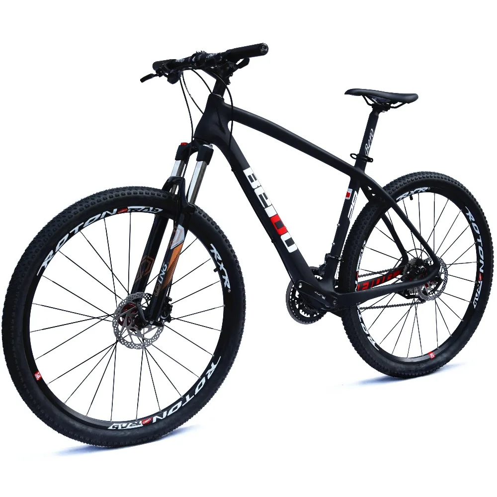 BEIOU Карбон 29 дюймов горный велосипед 29er Hardtail велосипедный 2,1" шины SHIMANO ALTUS M370 27 скорость XC/Trail MTB T800 BOCB020-29