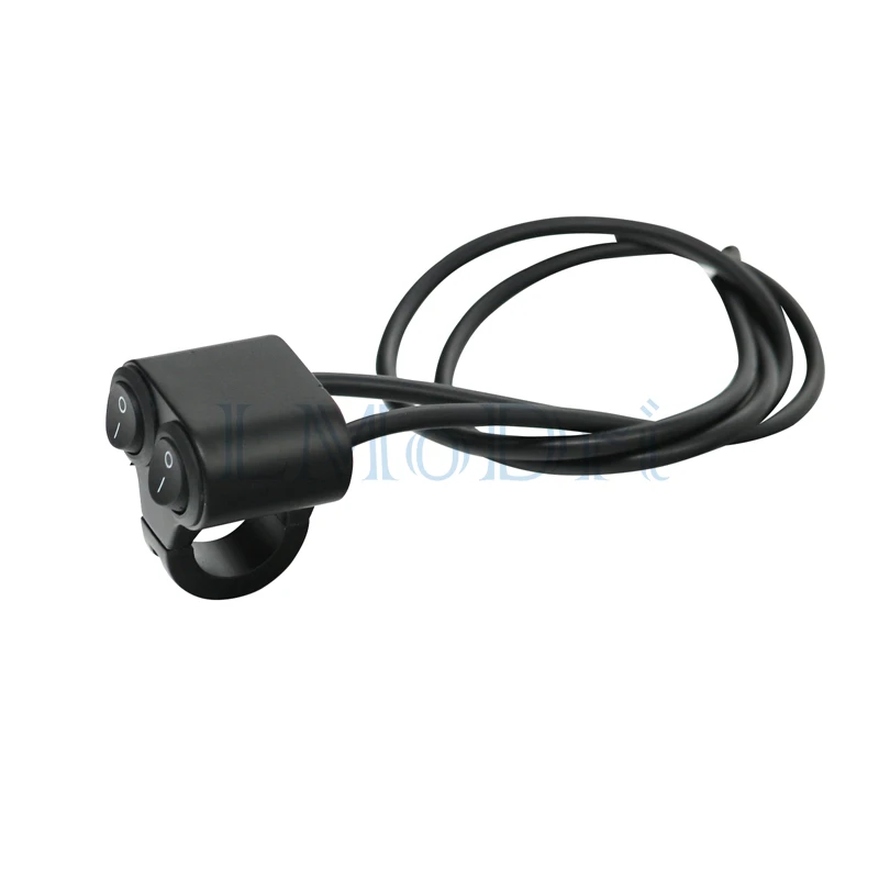 LMoDri 12V двойной кнопочный переключатель на руль мотоцикла ATV светильник для