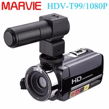 Marvie Camcorder With External Microphone Night Vision Camera Full HD 24.0MP 1080p Webcam 3″ Touchscreen Digital Video Recorder