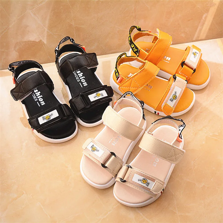 Модные сандалии для мальчиков и девочек от 1 до 3 лет летние детские кроссовки дышащая детская пляжная обувь Нескользящая крутая мягкая обувь для младенцев