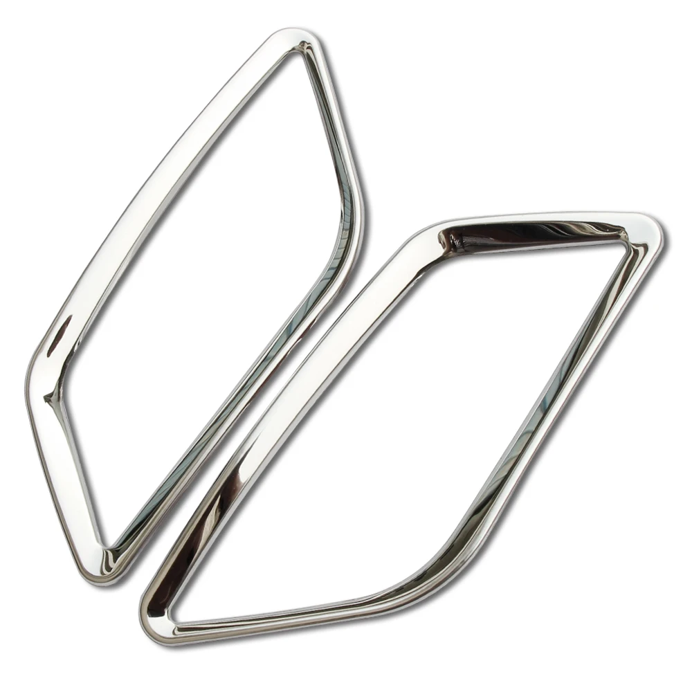 

2015 New Design! trim accessories stainless steel interior outlet decoration ring 2pcs/set for Ford Fiesta 2009-2015
