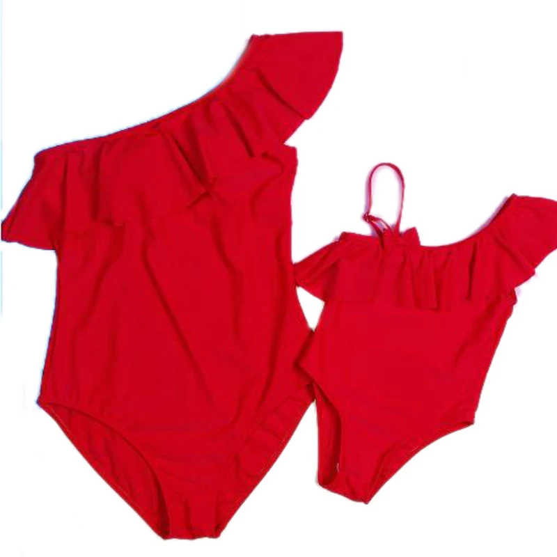

Mother Daughter Matching Swimsuit Family Matching Mommy And Me Swimwear Clothes Family Look Mom And Daughter Bathing Suit