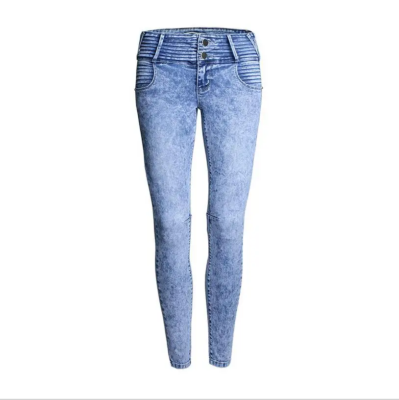 High Qualtity Hole feet pants large size jeans female trousers pencil pants wholesale in Europe and