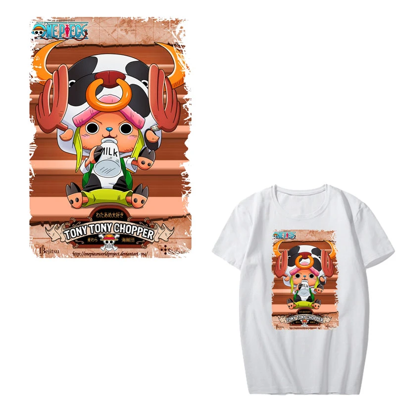 Cartoon Patches T-shirt Press Heat Transfer Sticker Washable Iron On Appliques