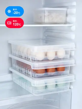 Холодильник коробка для яиц пельмени замораживать хранения продуктов лоток