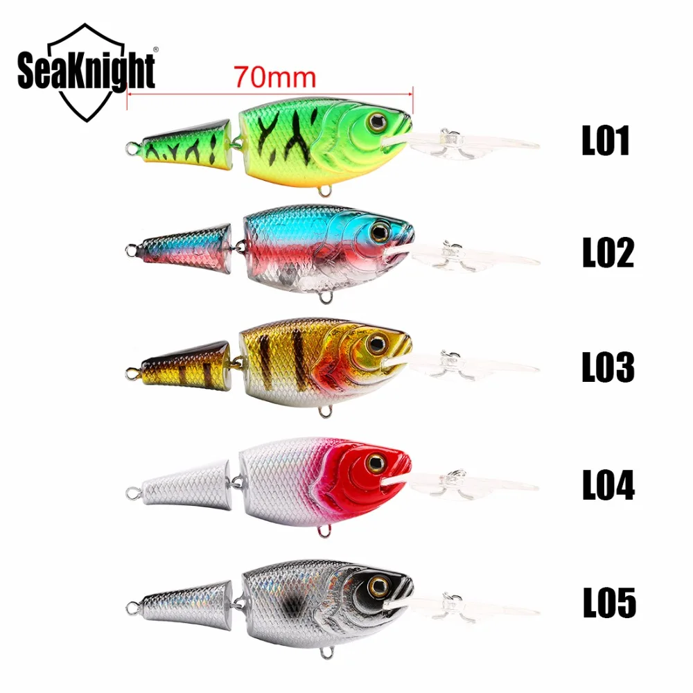 SeaKnight SK028 шарнирная приманка 2 секции Crankbait 70 мм 13 5 г 0 ~ 1 м плавающие воблеры