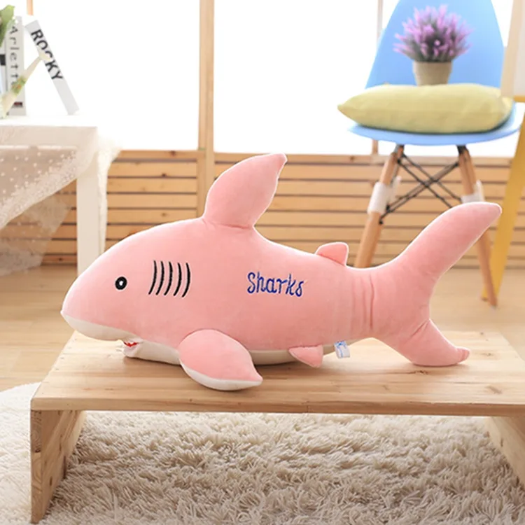 

big new creative plush shark toy cute pink shark doll gift about 85cm