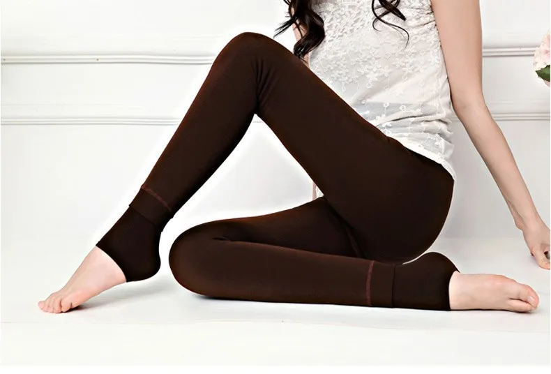 spanx leggings CHRLEISURE 8 Colors S-XL Winter Plus Cashmere Leggings Woman Warm Big Size Faux Velvet Knitted Thick Slim Super Elastic Leggings capri leggings
