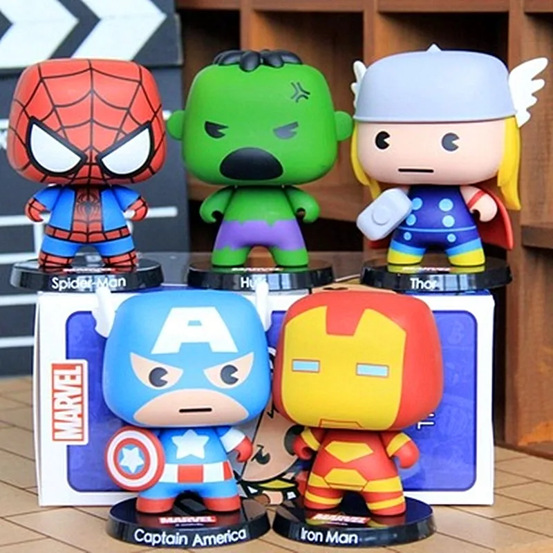 

Avengers: Age of Ultron Marvel's Captain America & Iron Man & Hulk & Thor PVC Action Figure Model PVC Toy