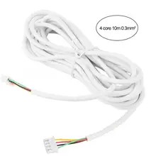 10 м 0,3 мм 4-х ядерный круглый гибкий медный кабель подходит для видео-дверной звонок Домофон кабель