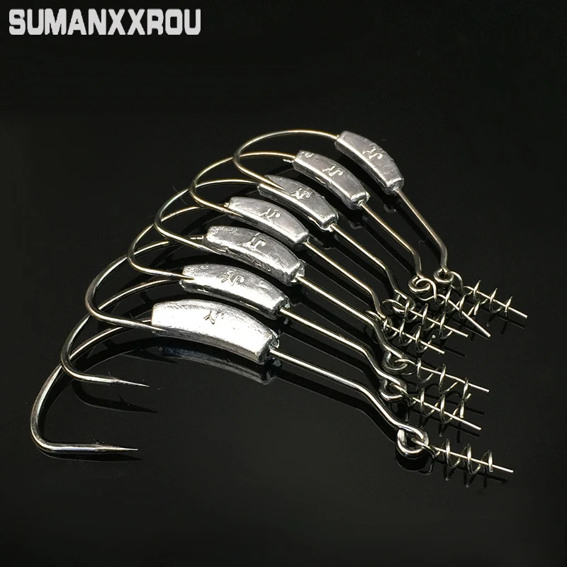 5cps. Rig Fishing Crank Hook Flat Lead Jig Head Fish Hook 2G 7G Jig