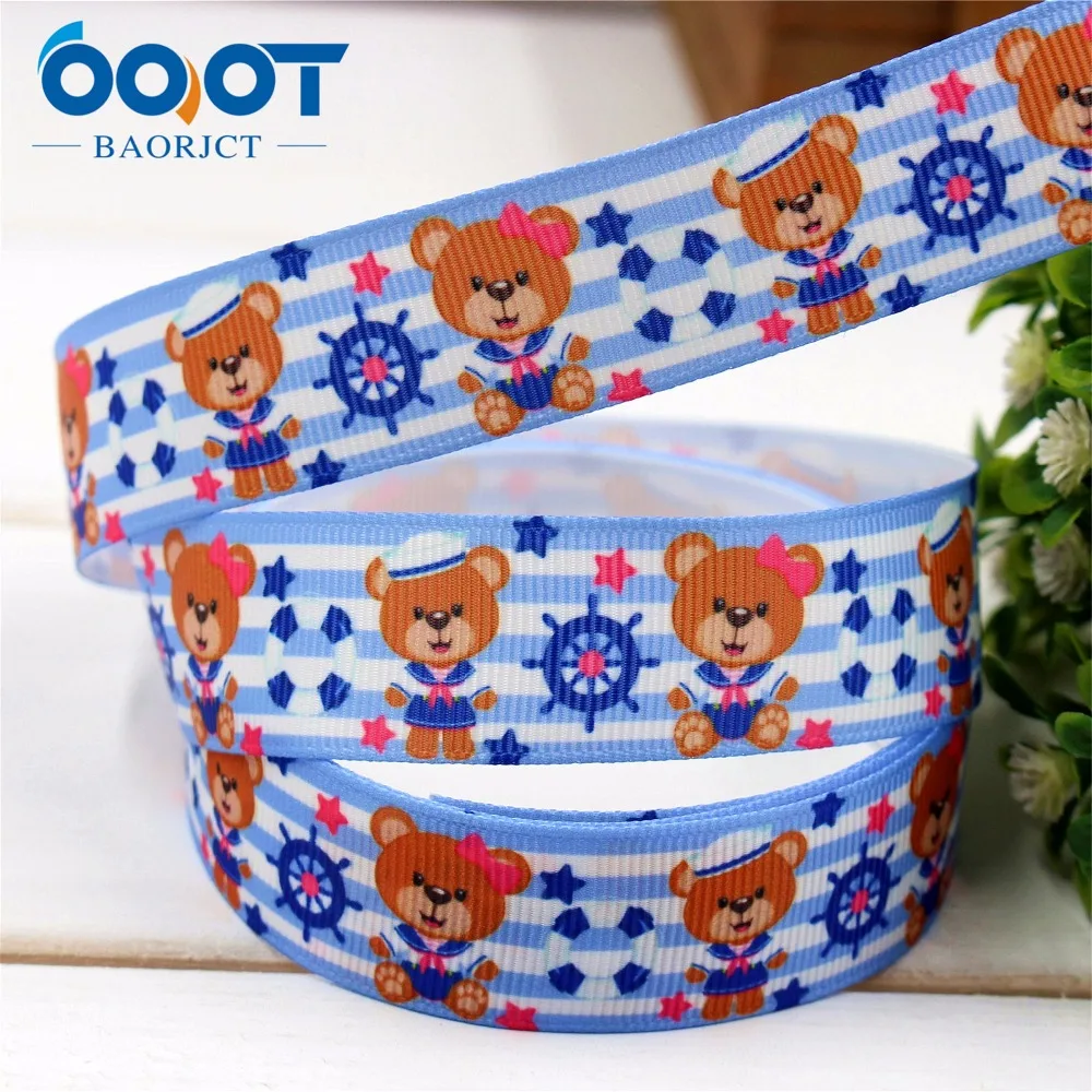 1733162 OOT BAORJCT 22 мм 10 ярдов/партия ленты с рисунками термопереводная печать grosgrain
