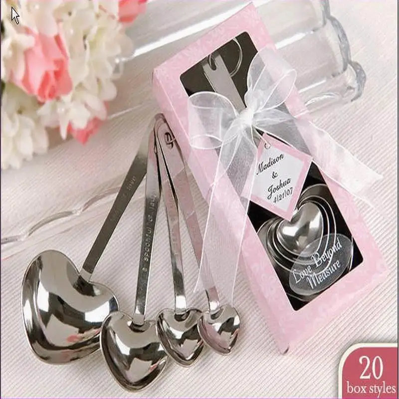 200Pcs (50Sets) LOVE Tea Coffee Drinking Spoon Teaspoon Bridal Shower