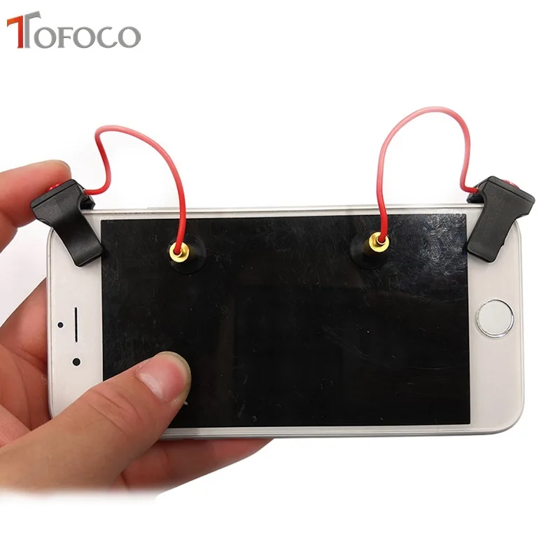 

Pair PUBG Gamepad Trigger Button for Mobile Joystick Assist Phone Gamepad Tool L1 R1 PUBG Controller For Smart phone For ipad 1