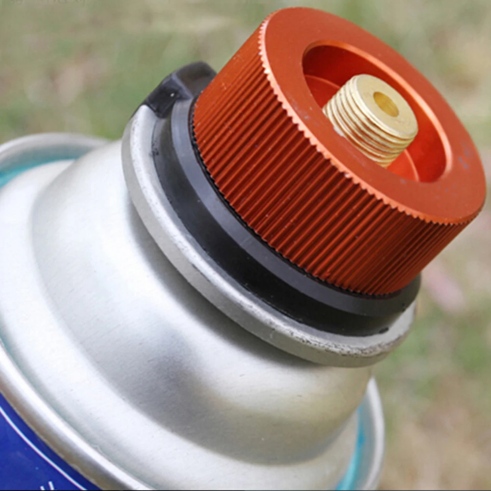 

1Pc Outdoor Camping Gas Stove Picnic Gas Tank Adapter Connector Flat Gas Tank Converter to Long Cylinders Nozzle Screw