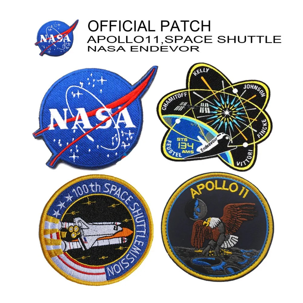 

Alien Astronaut Space Air Force Flag Morale Embroidered Patches Military Tactical Armband Caps Bags Badge Applique Patch
