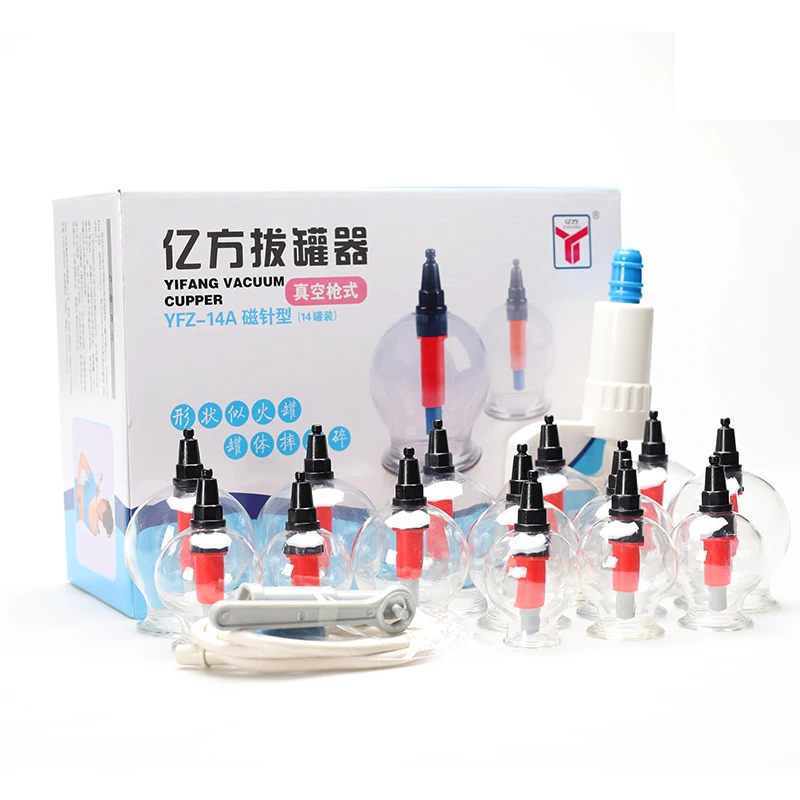 Suction Cups Chinese Traditional Cupping jar Acupunture Vacuum Cupping Set plastic vacuum therapy cupping set 14pcs/box Suction Cups Chinese Traditional Cupping jar Acupunture Vacuum Cupping Set plastic vacuum therapy cupping set 14pcs/box
