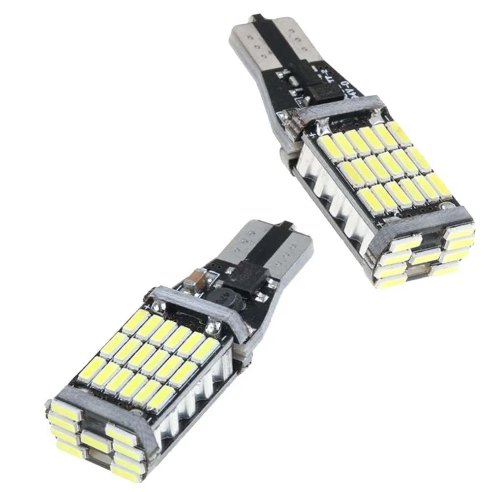 2pcs 921 912 T10 T15 45 SMD 4014 Chipsets LED Error Free Brake