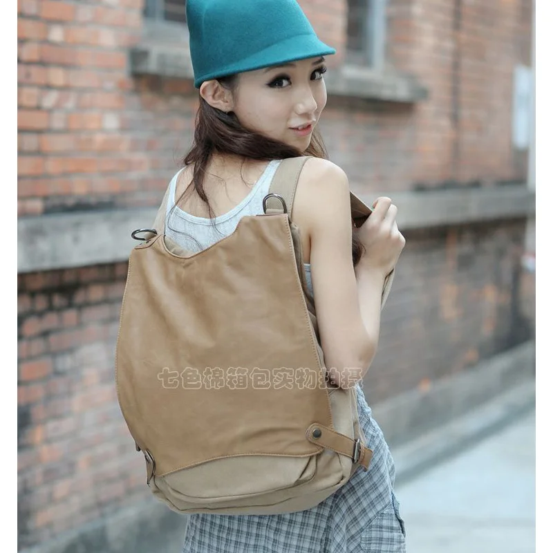 

2019 FREE SHIPPING women casual canvas backpacks vintage travel school backpack for women