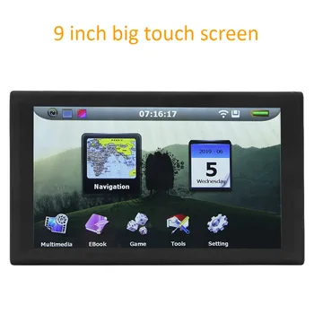 

Multilingual 9.0 InchHD Touch Screen Navigator Auto GPS Navigation Capacitive EU Map Portable support video displaying E-book
