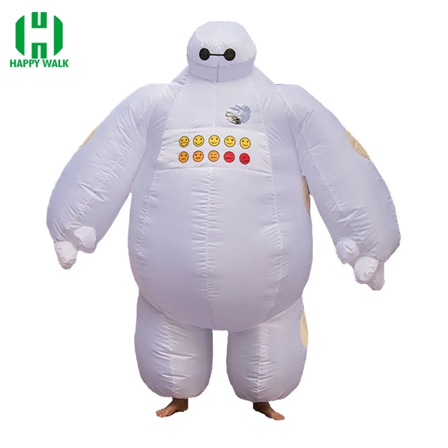 Baymax Inflatable Costume Big Hero 6 Baymax Halloween Costume for Men