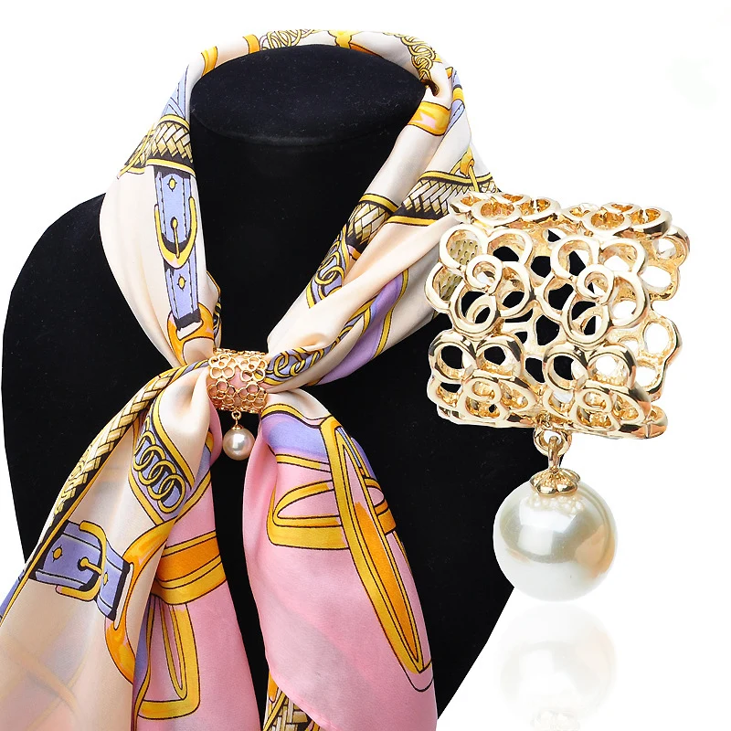 2017 Fashion Gold Color/Silver Color Scarf Buckle Wedding Brooch Pin