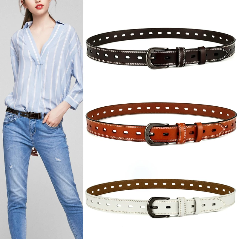 Women Skinny Belt for Dresses Retro Stretch Ladies Waist Belt Plus Size-in Women's Belts from 