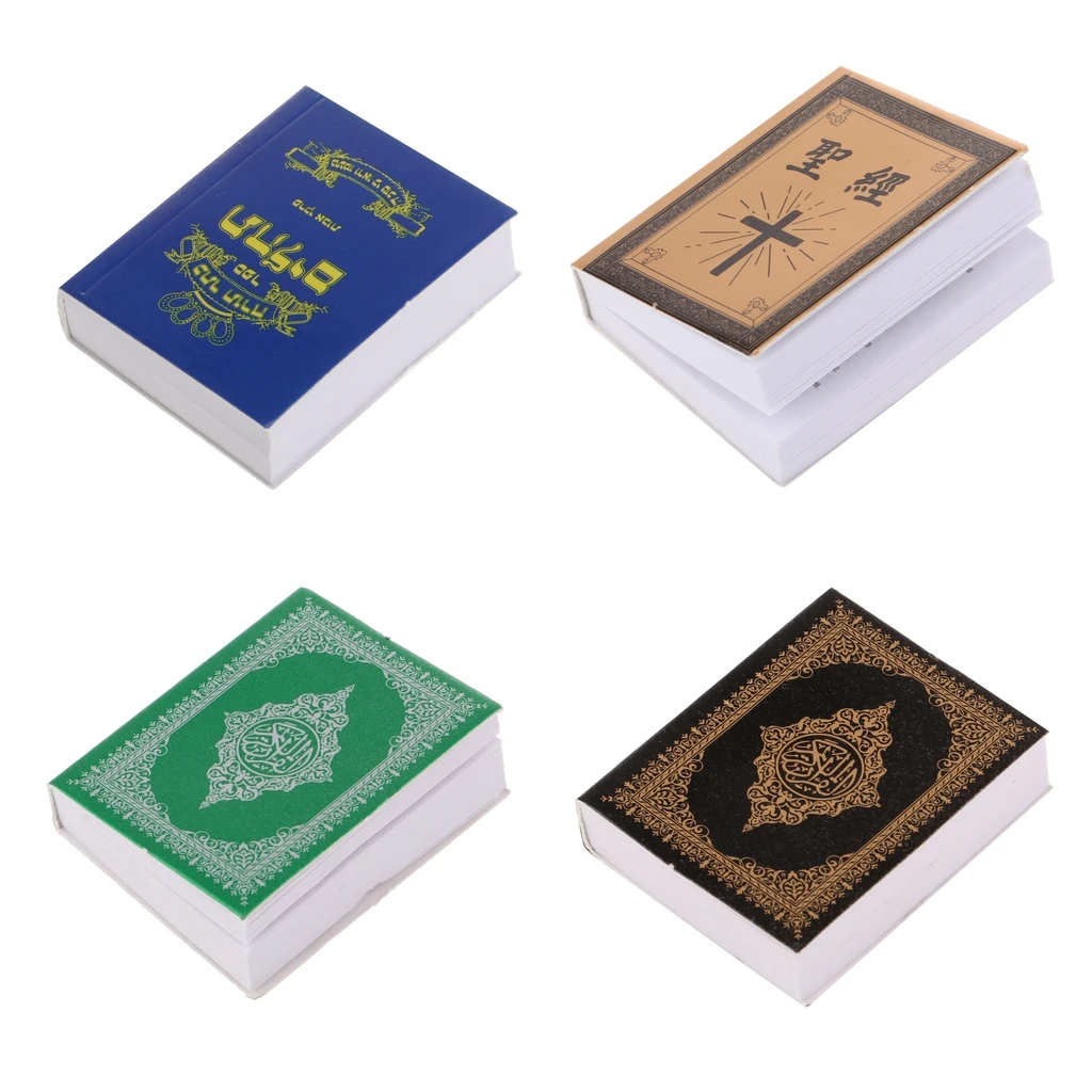 1/6 Scale Miniature Holy Bible Books Model  for 12inch Action Figures Dolls Reading Room Book Shelf Accessories