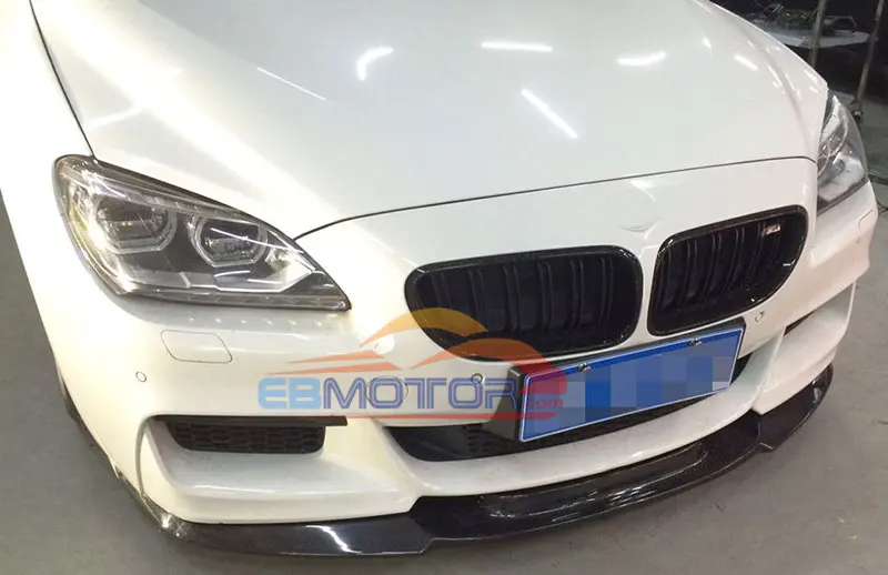 Real Carbon Fiber Front Lip spoiler for BMW F06 F12 F13 M Sport M Tech 2014UP