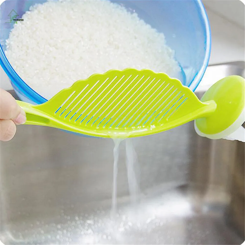 YIHONG Creative Plastic Colander Strainer Rice Sieve Rice Wash Sieve