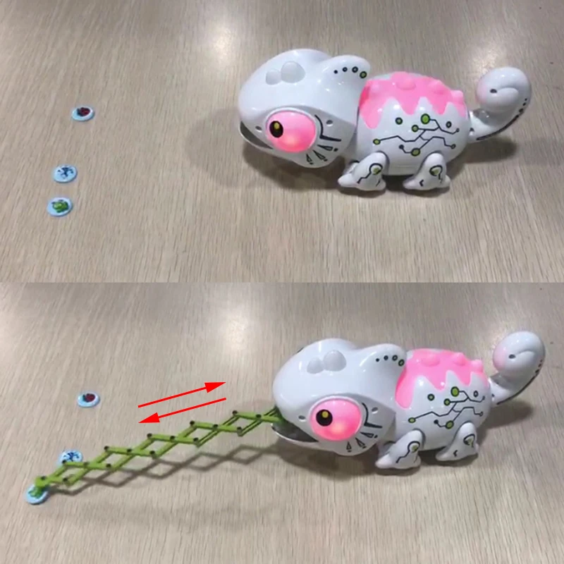 Funny Chameleon Color Changeable Smart Chameleon 2.4GHz Remote Control Chameleon Toys for Children for Kids Toy 777-618