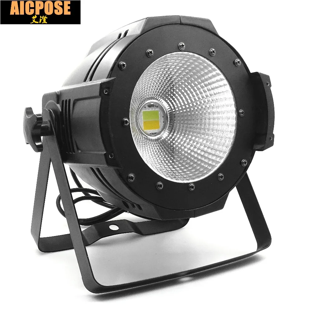 Günstige 24 einheiten LED Par COB Licht 100 Watt High Power Aluminium DJ DMX führte Strahl Waschen Strobe effekt Bühnenbeleuchtung, Kühles Weiß und Warmweiß