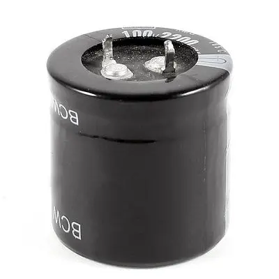 100V 2200uF 105C Aluminum Electrolytic Capacitor Black 30x30mm | Инструменты