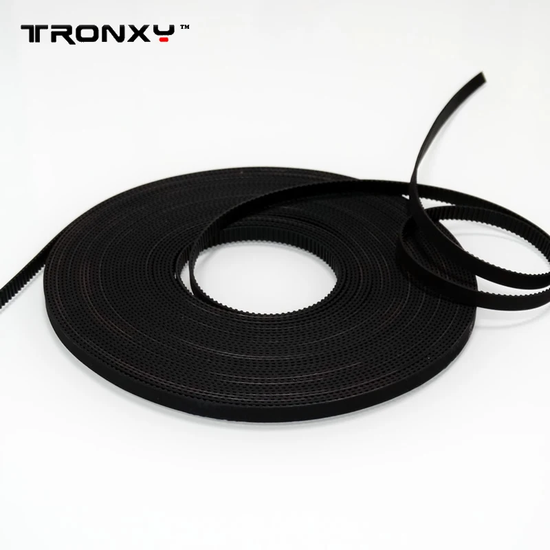 

TRONXY 2pcs/lot 2 meter GT2-6mm open timing belt width 6mm GT2 belt use for 3d printer free shipping