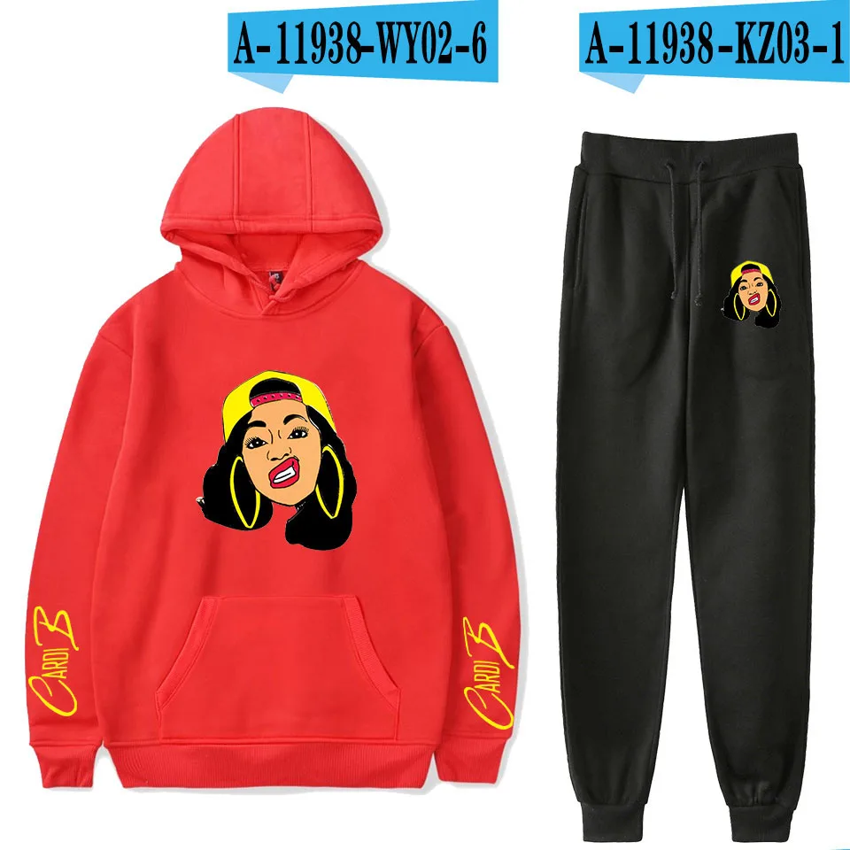 Cardi B 2D новая одежда толстовка с принтом для женщин/мужчин повседневная весенняя одежда горячая Распродажа монолитные толстовки с длинными рукавами принт Kpops - Цвет: Светло-желтый