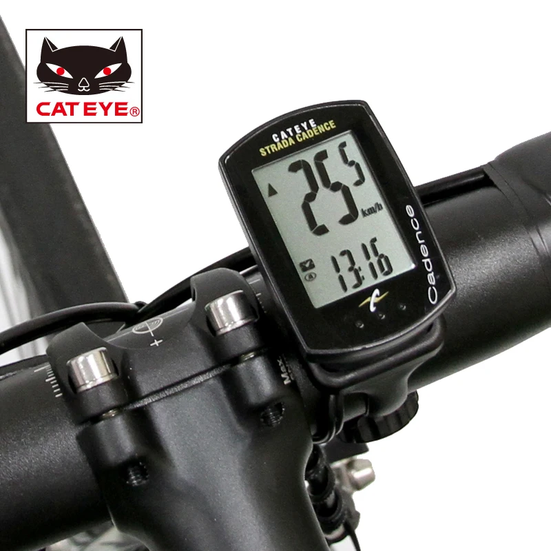 CATEYE STRADA CADENCE CC-RD200 Проводной gps велосипедный велосипед Многофункциональный интерфейс ClickTec Велосипедный компьютер Спидометр