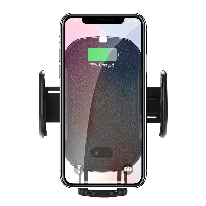 

Qi Wireless Car Charger Automatic IR Phone Mount Holder for iPhone XR Samsung Galaxy S9