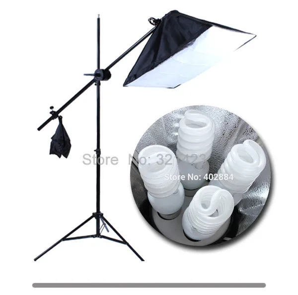 Набор софтбоксов для фотостудии 50*70 см E27 4-Lamp-Holder светильник ing Soft Box 3 шт. 2 м светильник-подставка 45 Вт 5500 к лампы 12 шт