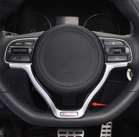 ABS-Chrome-For-Kia-Optima-K5-2016-2017-2018-Car-Steering-wheel-Decoration-Cover-Trims-auto