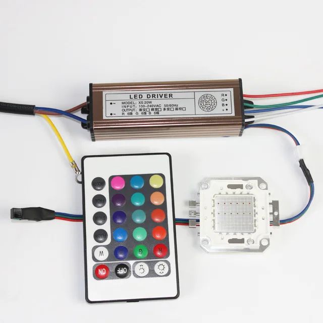 10W 20W 30W 50W 100W COB изменяемый RGB светодиодный чип прожектор светильник + источника