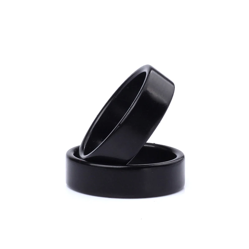 1 Pcs Black Strong Magnetic Magic Ring Magnet Coin Magic Tricks Finger Decoration Magician Ring 18/19/20/21MM