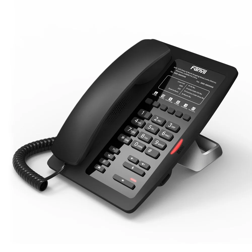 Original High end IP Phone H3 HD Voice Enterprise Phone With 6 Soft