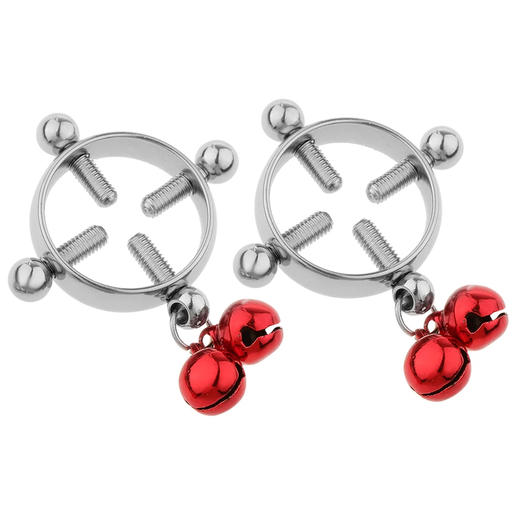 2pcs Women Cheater Fake Nipple Ring Shield Ring Screw Body Piercing Circle None Pierced