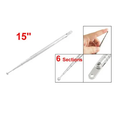 

Set Sale Replacement 38cm 6 Sections Telescopic Antenna Aerial for Radio TV