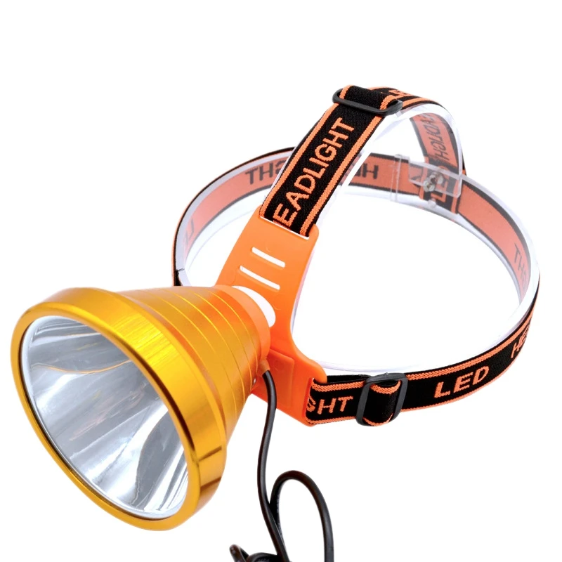 

Headlight Outdoor Led Rechargeable Lithium Battery Flashlight Night Hunting Split Headlight Miner'S Lam Eu Plug