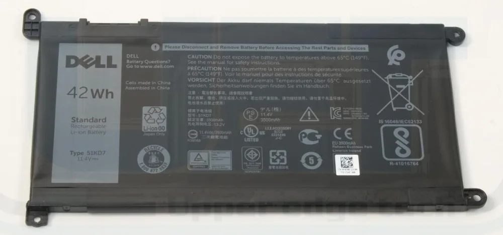 New genuine Battery for DELL Latitude Chromebook 11 3180 3189 51KD7 K5XWW J0PGR 6CYH6 725KY 0FY8XM Y07HK 11.4V 42WH New genuine Battery for DELL Latitude Chromebook 11 3180 3189 51KD7 K5XWW J0PGR 6CYH6 725KY 0FY8XM Y07HK 11.4V 42WH