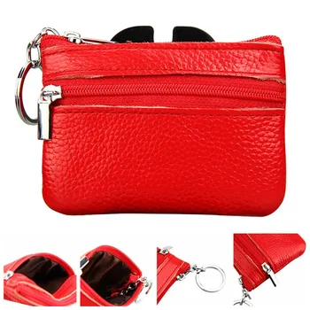 

Fashion Leather Coin Pouch Case Wallet Man Car Key Holder Keyring