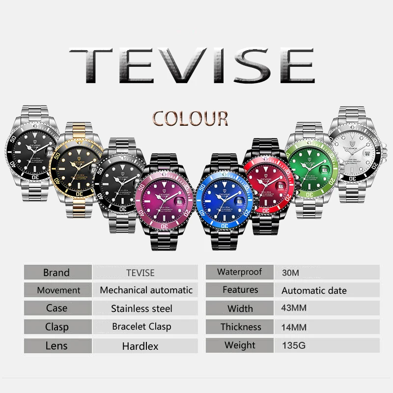 الساخن Tevise الرجال الميكانيكية ووتش التلقائي تاريخ الأزياء الفاخرة بارد ساعة الذكور دور الرياضة الأعمال ساعة Relogio Masculino الساخن Tevise الرجال الميكانيكية ووتش التلقائي تاريخ الأزياء الفاخرة بارد ساعة الذكور دور الرياضة الأعمال ساعة Relogio Masculino