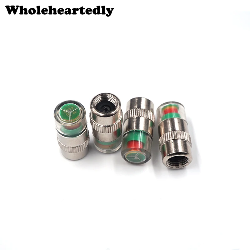 4 PCS Car Tyre Pressure Cap Tire Warning Device Valve Stem Cap Monitor